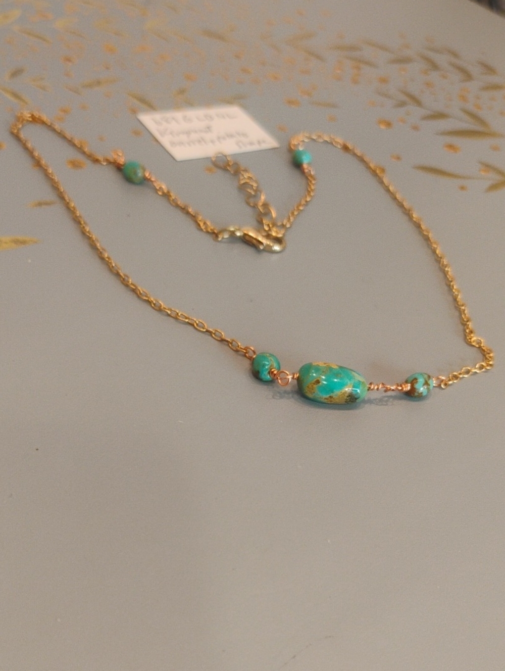 Top Grade Kingman Turquoise Necklace - Picture 2 of 11